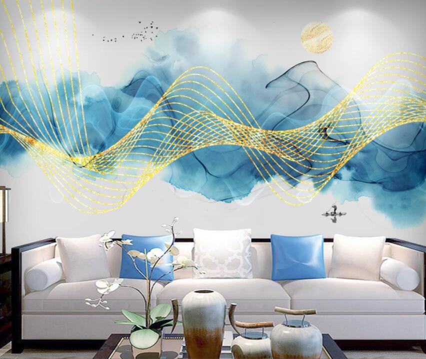 3D Colored Lines 194 Wall Murals Wallpaper AJ Wallpaper 2