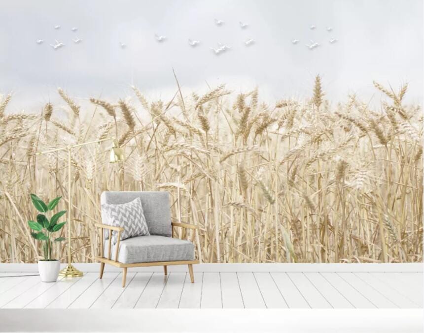 3D Reed Flock 1550 Wall Murals Wallpaper AJ Wallpaper 2