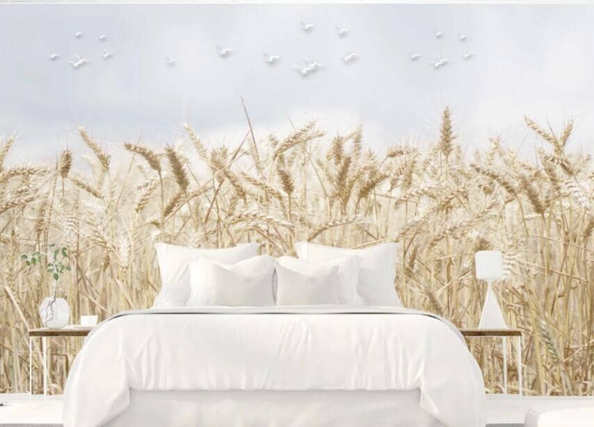 3D Reed Flock 1550 Wall Murals Wallpaper AJ Wallpaper 2