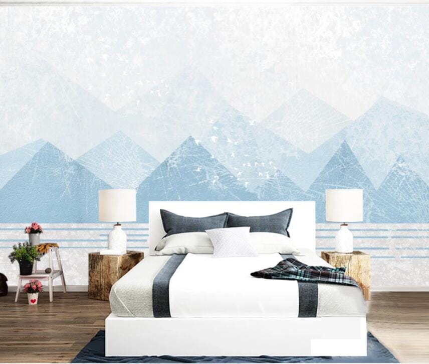 3D Blue Valley 1548 Wall Murals Wallpaper AJ Wallpaper 2