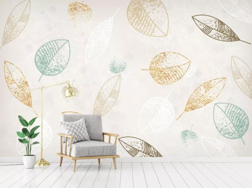 3D Colored Leaves 1541 Wall Murals Wallpaper AJ Wallpaper 2