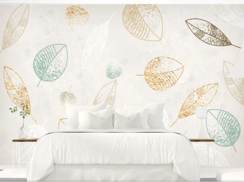 3D Colored Leaves 141 Wall Murals Wallpaper AJ Wallpaper 2