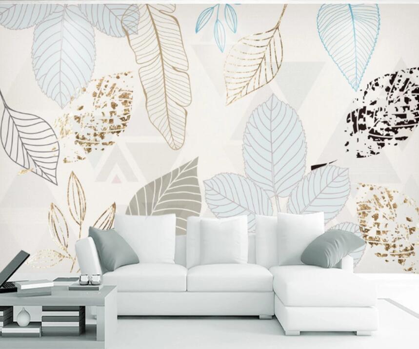 3D Colored Leaves 133 Wall Murals Wallpaper AJ Wallpaper 2