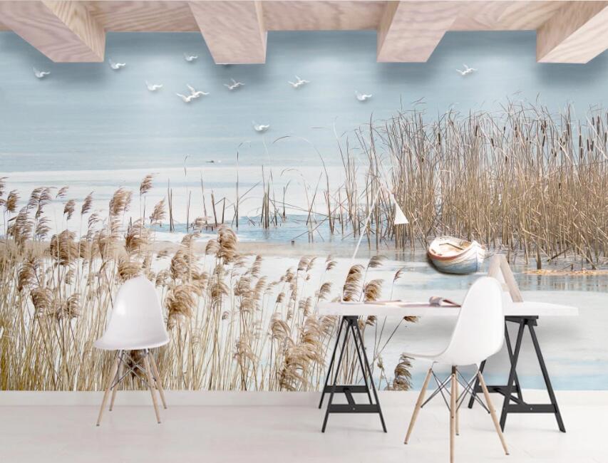 3D Reed Seabird 132 Wall Murals Wallpaper AJ Wallpaper 2