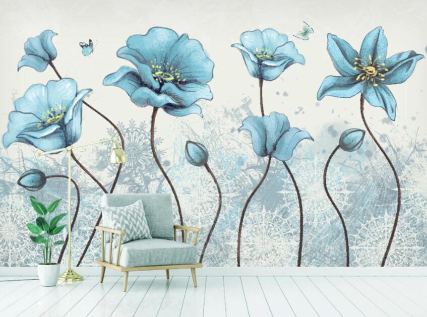 3D Flower 124 Wall Murals Wallpaper AJ Wallpaper 2