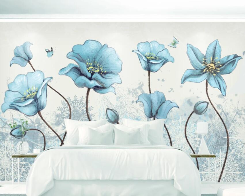 3D Flower 124 Wall Murals Wallpaper AJ Wallpaper 2