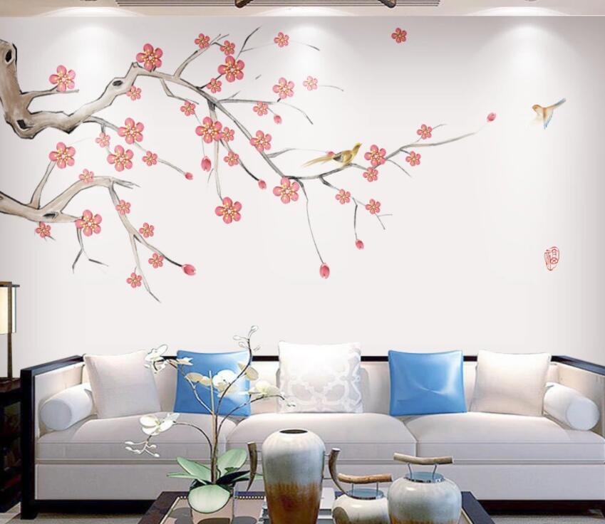 3D Red Flower 115 Wall Murals Wallpaper AJ Wallpaper 2