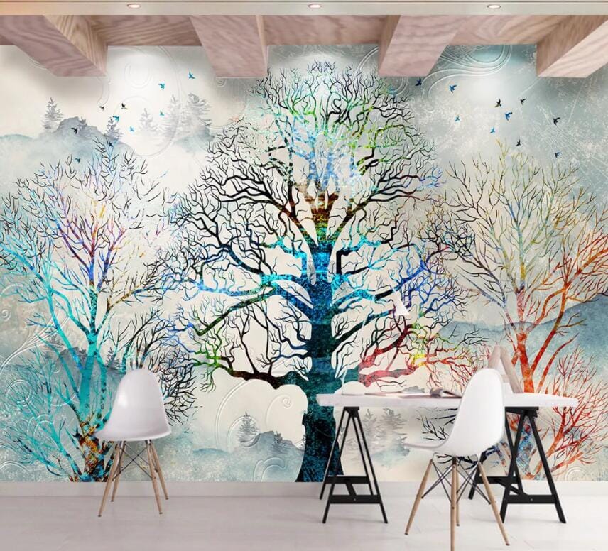 3D Colored Branches 1447 Wall Murals Wallpaper AJ Wallpaper 2