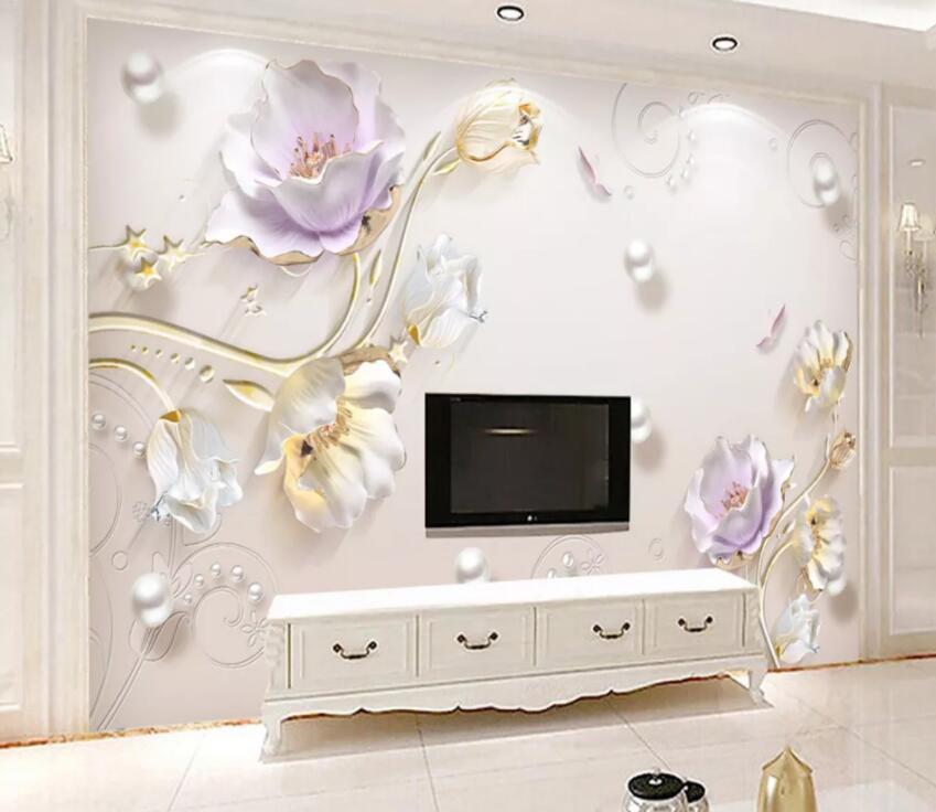 3D Flower 1340 Wall Murals Wallpaper AJ Wallpaper 2