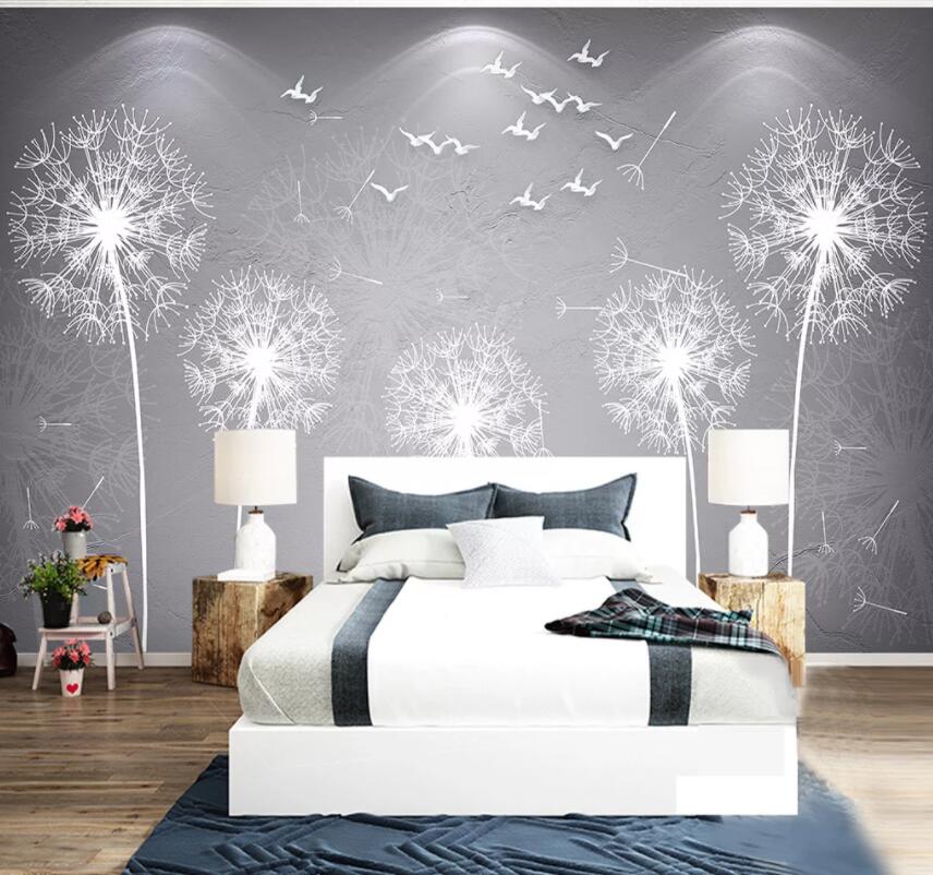 3D Dandelion 1264 Wall Murals Wallpaper AJ Wallpaper 2