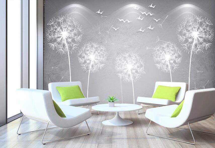 3D Dandelion 1264 Wall Murals Wallpaper AJ Wallpaper 2