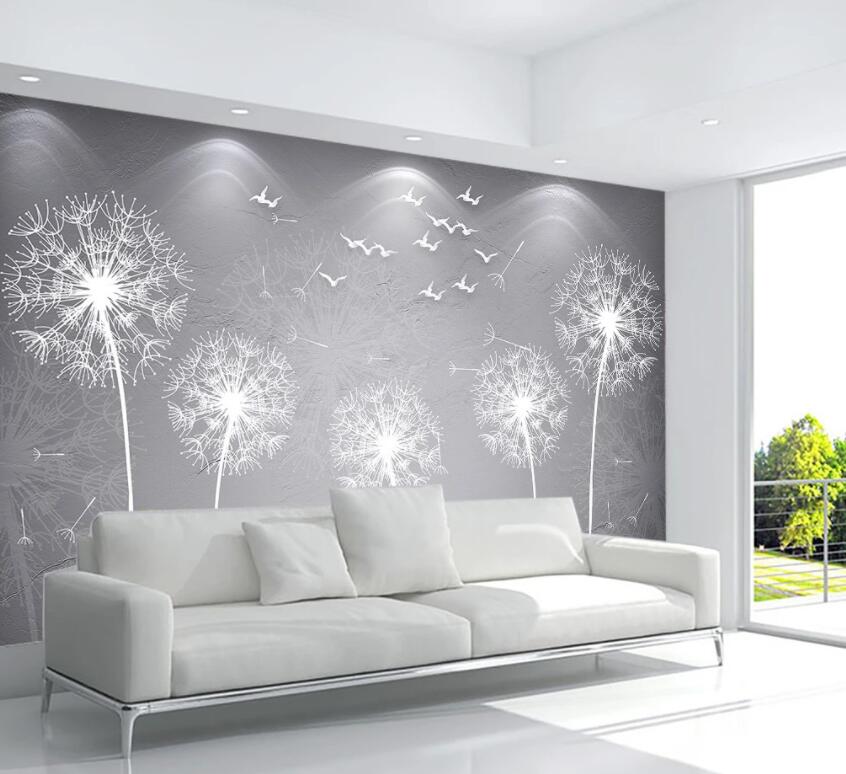 3D Dandelion 1264 Wall Murals Wallpaper AJ Wallpaper 2