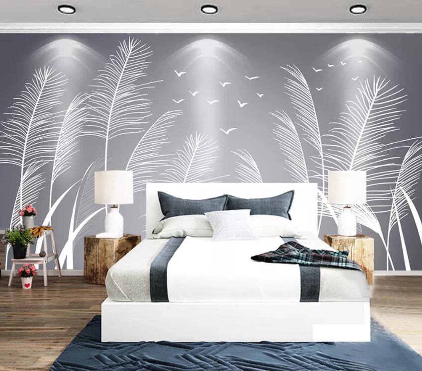 3D Feather 1195 Wall Murals Wallpaper AJ Wallpaper 2