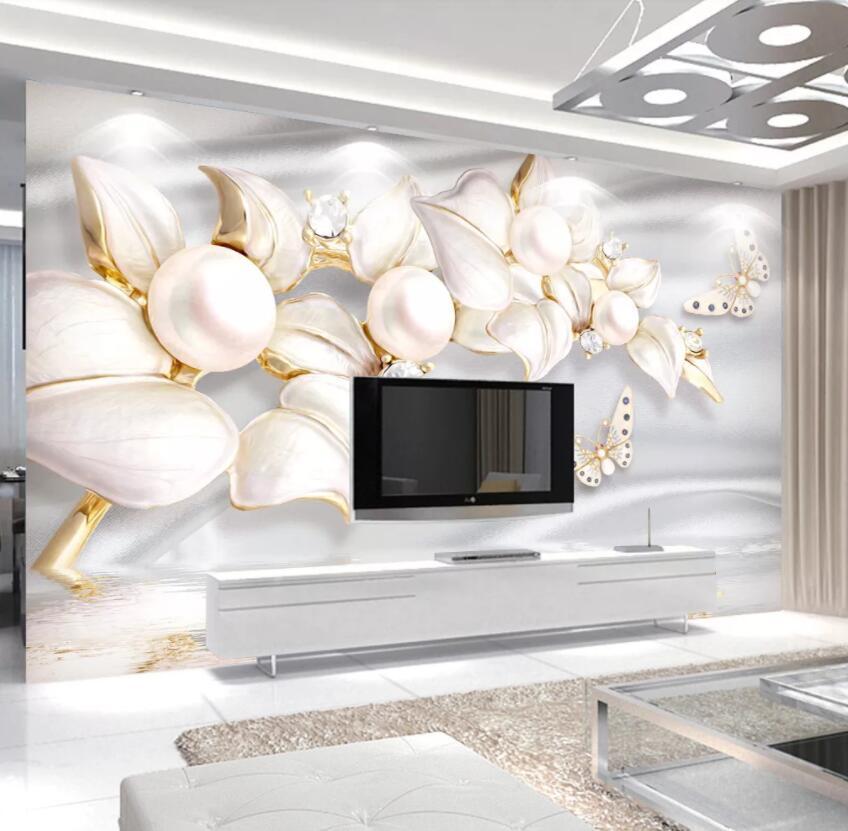 3D Marble Flower 1191 Wall Murals Wallpaper AJ Wallpaper 2