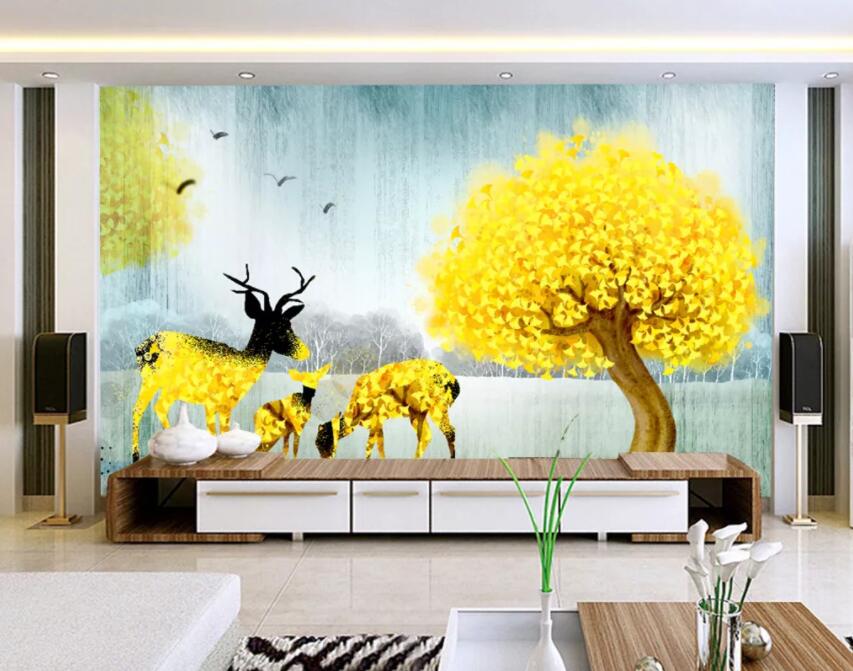 3D Golden Grove 1110 Wall Murals Wallpaper AJ Wallpaper 2