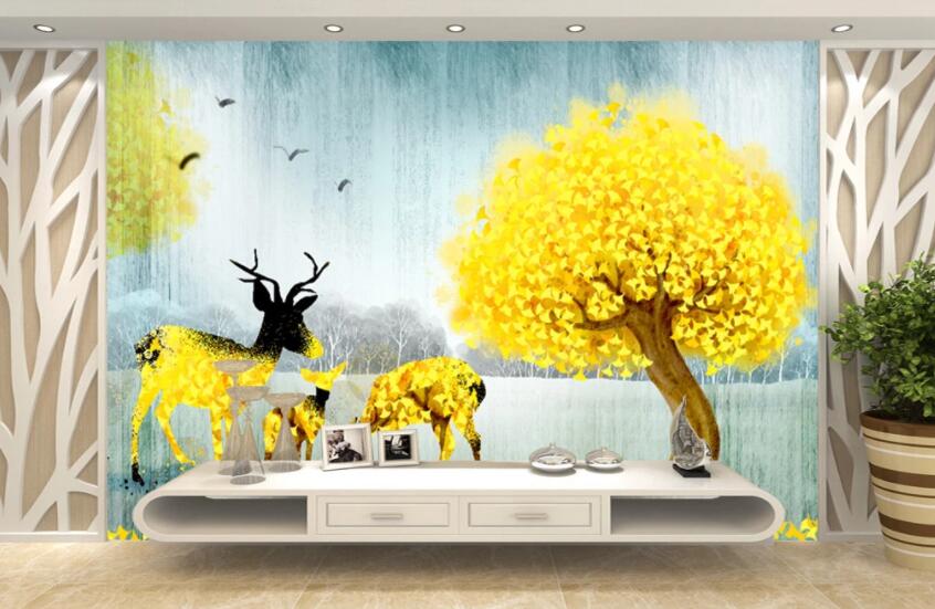 3D Golden Grove 1110 Wall Murals Wallpaper AJ Wallpaper 2