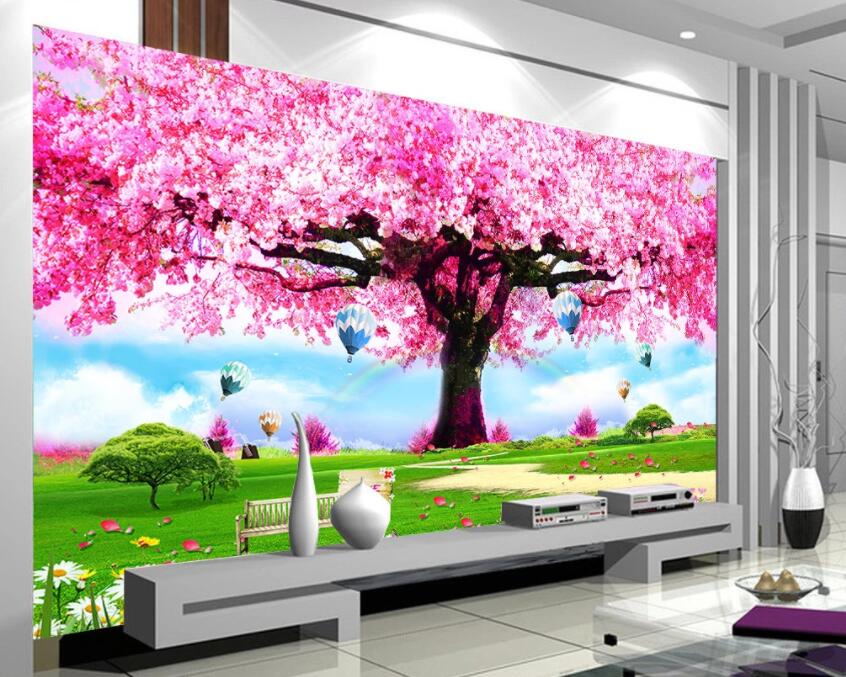 3D Pink Flowers 982 Wall Murals Wallpaper AJ Wallpaper 2