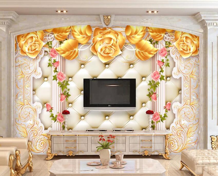 3D Flower 969 Wall Murals Wallpaper AJ Wallpaper 2