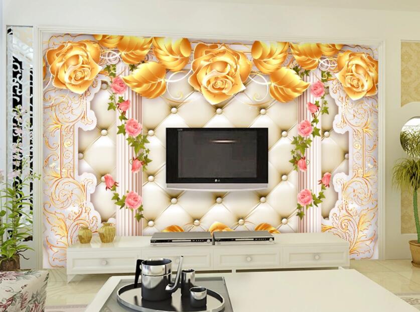 3D Flower 969 Wall Murals Wallpaper AJ Wallpaper 2