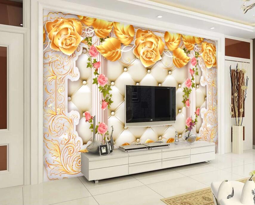 3D Flower 969 Wall Murals Wallpaper AJ Wallpaper 2