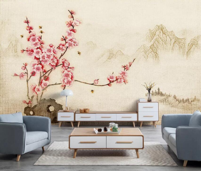 3D Valley Flowers 485 Wall Murals Wallpaper AJ Wallpaper 2