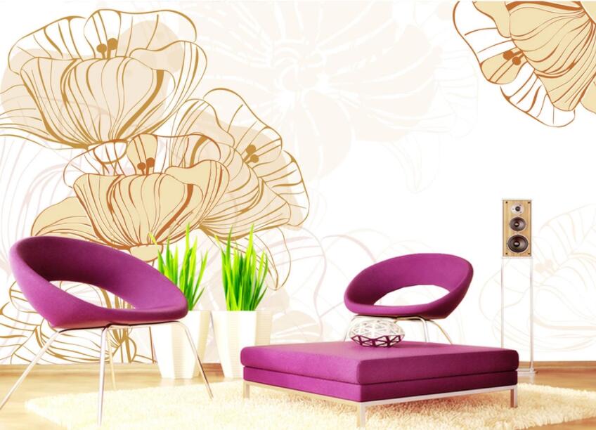3D Flower 880 Wall Murals Wallpaper AJ Wallpaper 2