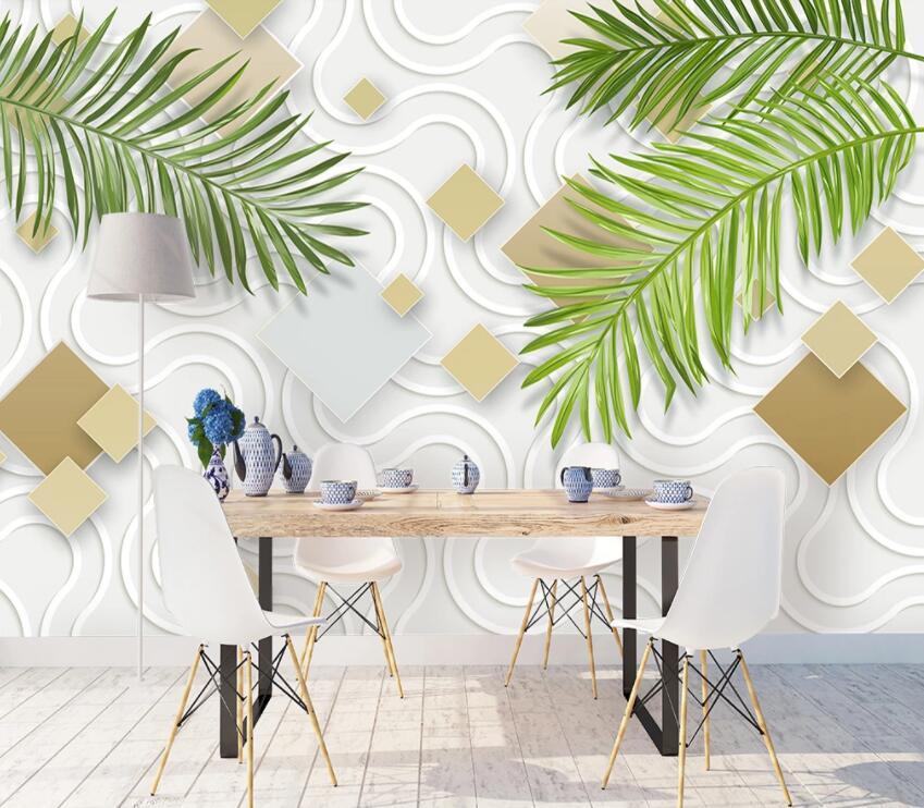 3D Banana Leaf 1874 Wall Murals Wallpaper AJ Wallpaper 2