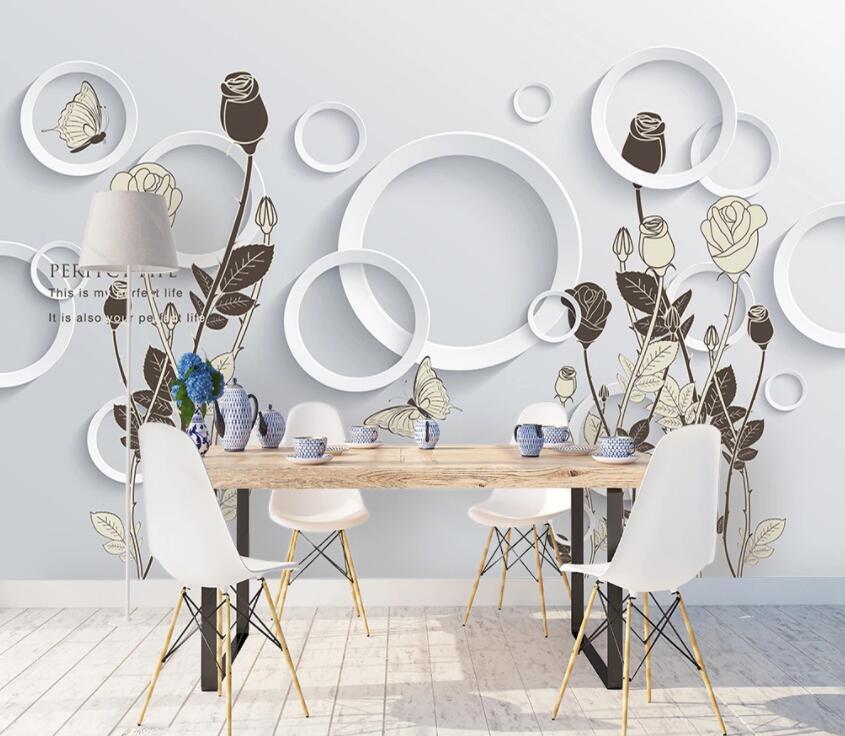 3D Circular Pattern 512 Wall Murals Wallpaper AJ Wallpaper 2