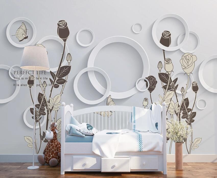 3D Circular Pattern 512 Wall Murals Wallpaper AJ Wallpaper 2