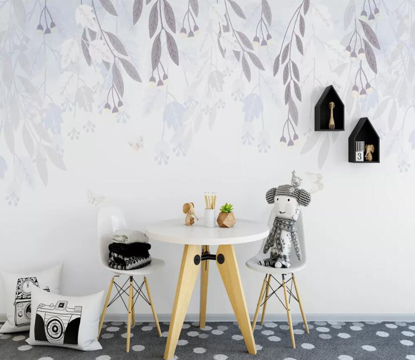 3D Small Leaves 446 Wall Murals Wallpaper AJ Wallpaper 2