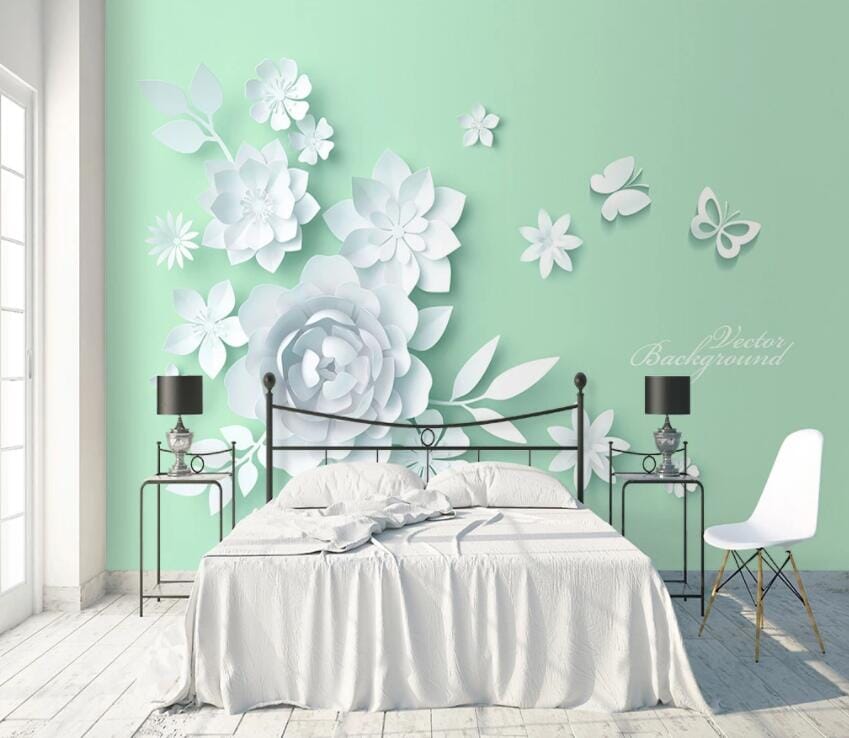 3D Origami Flowers 1790 Wall Murals Wallpaper AJ Wallpaper 2