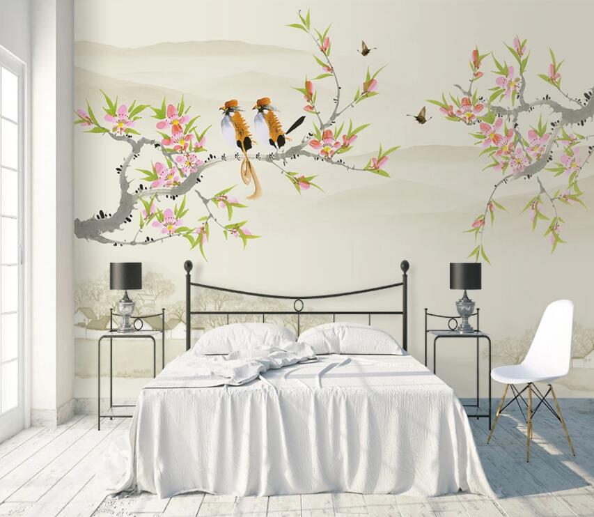 3D Tree Branch 419 Wall Murals Wallpaper AJ Wallpaper 2