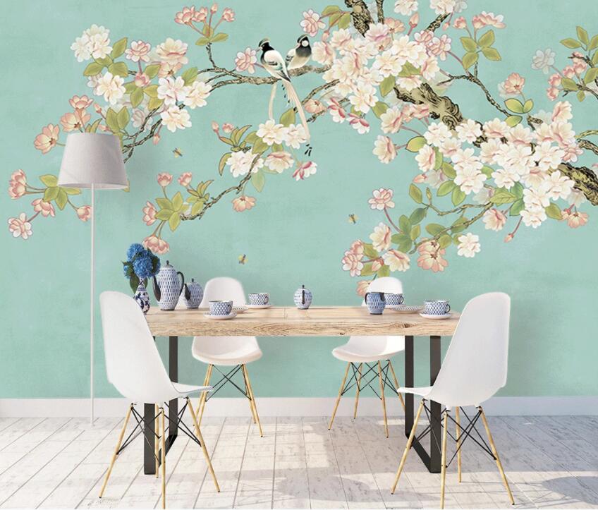 3D Flowering Branches 305 Wall Murals Wallpaper AJ Wallpaper 2