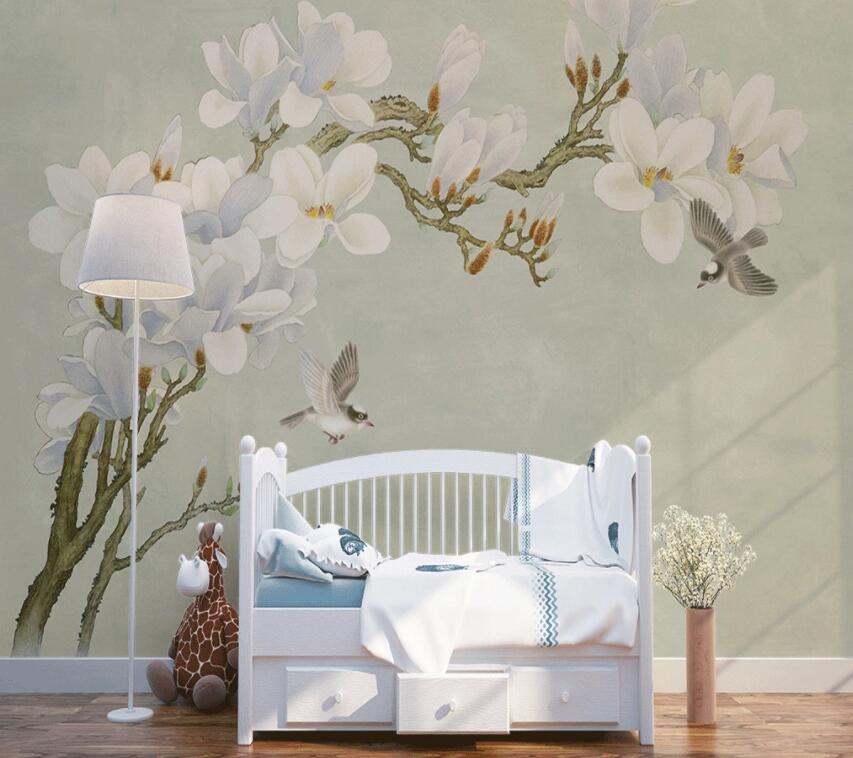 3D Flowering Branches 289 Wall Murals Wallpaper AJ Wallpaper 2