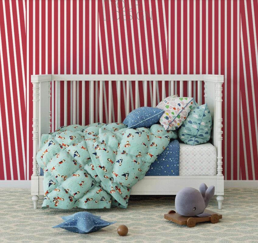 3D Red Stripe 283 Wall Murals Wallpaper AJ Wallpaper 2