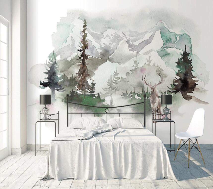 3D Forest 266 Wall Murals Wallpaper AJ Wallpaper 2