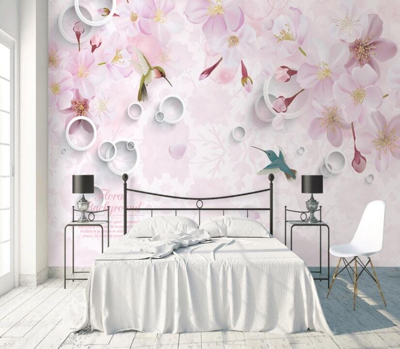 3D Peach Blossom 1645 Wall Murals Wallpaper AJ Wallpaper 2