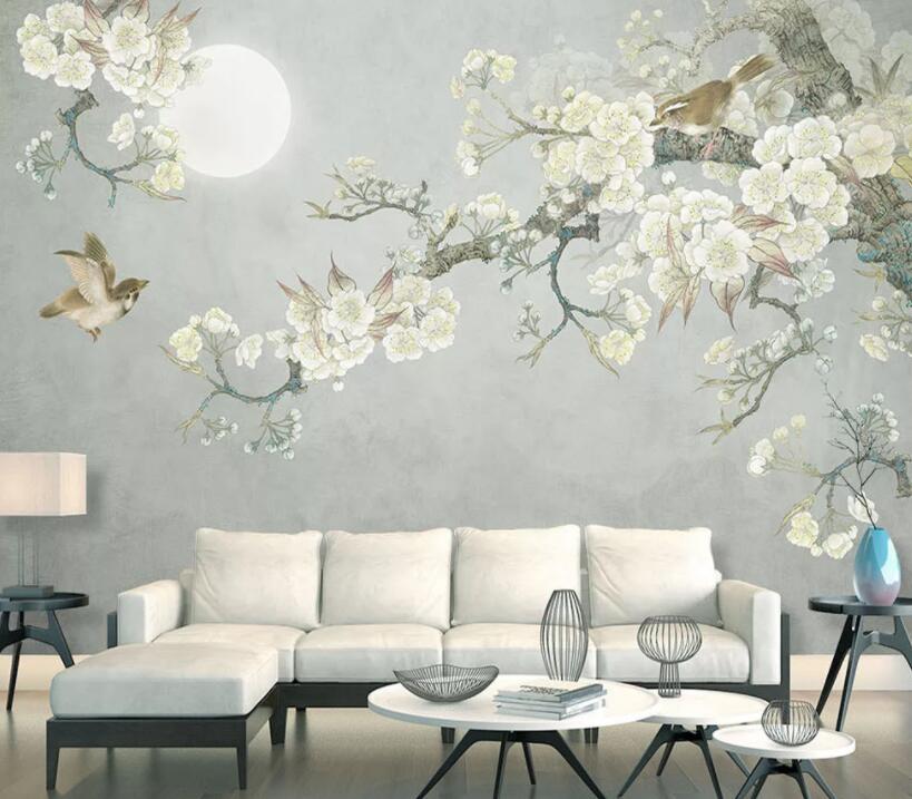 3D Flower Butterfly 169 Wall Murals Wallpaper AJ Wallpaper 2