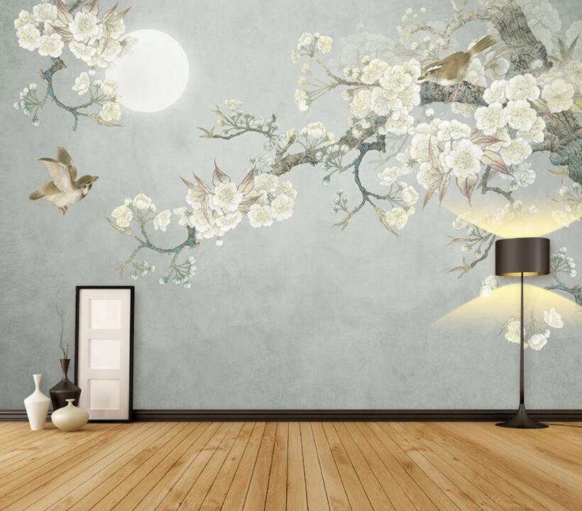 3D Flower Butterfly 169 Wall Murals Wallpaper AJ Wallpaper 2