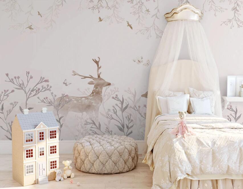 3D Foggy Forest 147 Wall Murals Wallpaper AJ Wallpaper 2