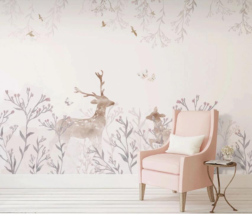 3D Foggy Forest 147 Wall Murals Wallpaper AJ Wallpaper 2