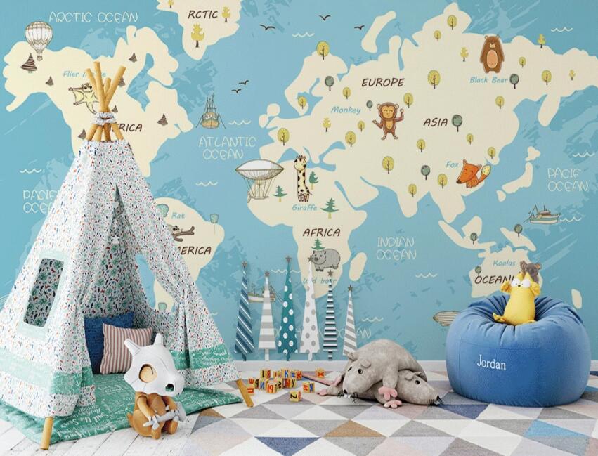 3D Map 128 Wall Murals Wallpaper AJ Wallpaper 2