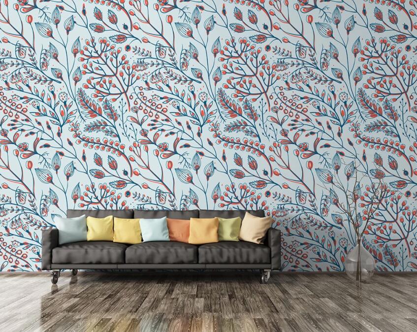 3D Colored Branches 118 Wall Murals Wallpaper AJ Wallpaper 2