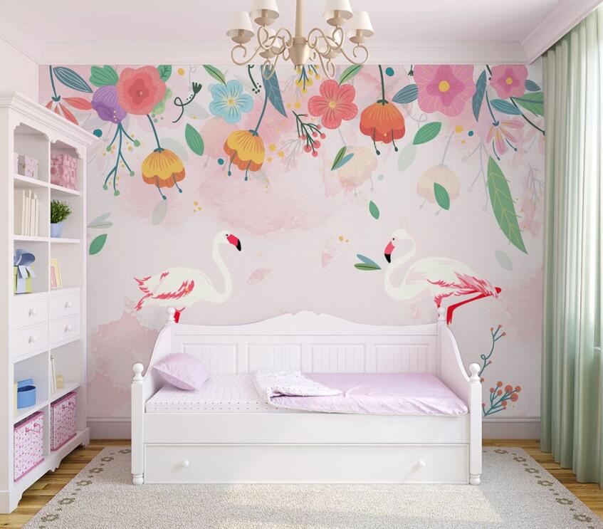 3D Cute Flowers 104 Wall Murals Wallpaper AJ Wallpaper 2