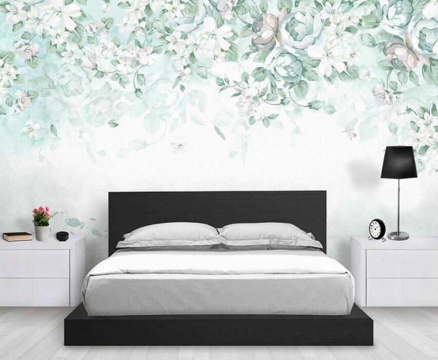 3D Green Leaves 107 Wall Murals Wallpaper AJ Wallpaper 2