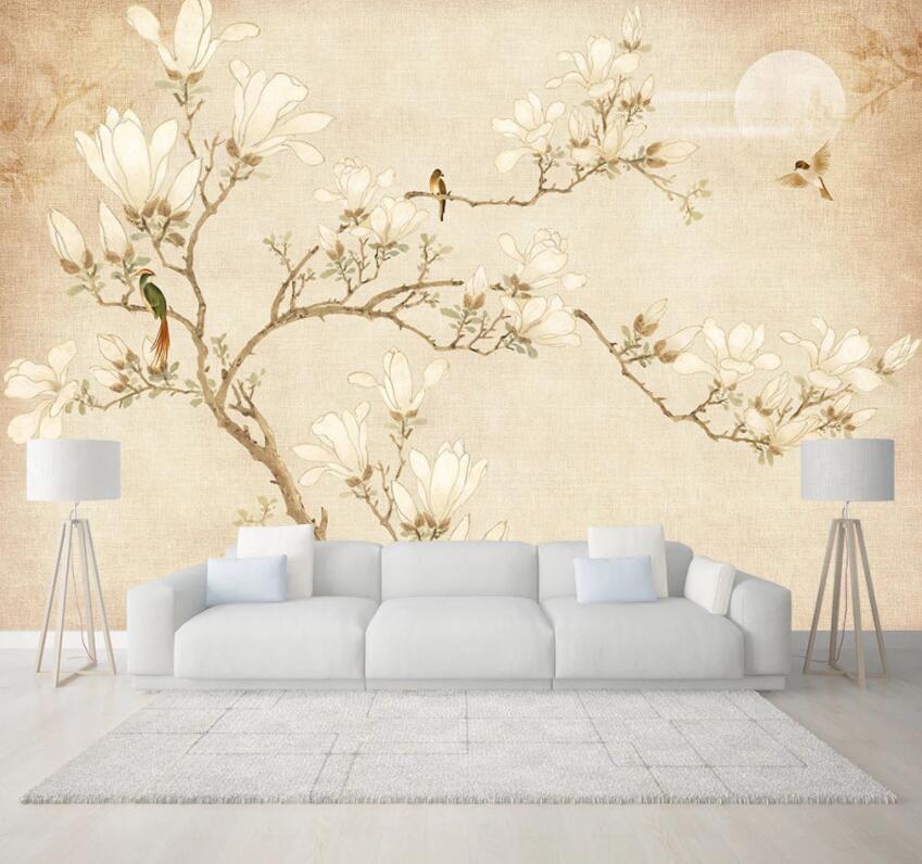 3D Branch Flower 078 Wall Murals Wallpaper AJ Wallpaper 2