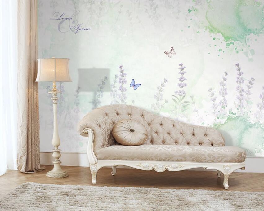 3D Flower Butterfly 072 Wall Murals Wallpaper AJ Wallpaper 2