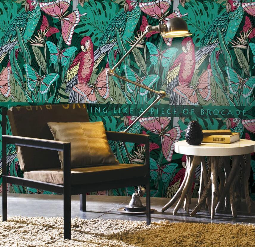 3D Butterfly Plant 039 Wall Murals Wallpaper AJ Wallpaper 2