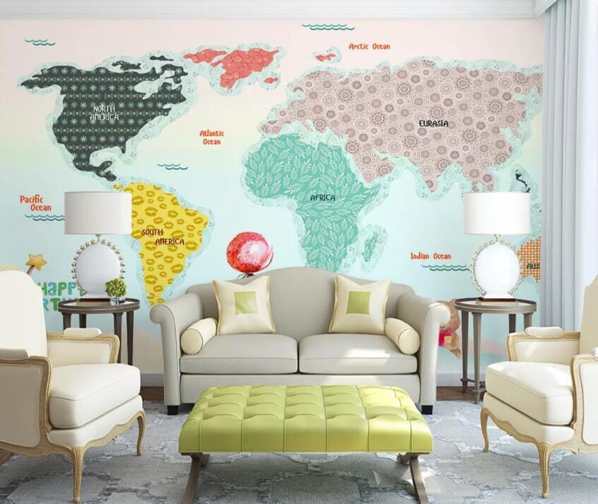 3D Color Map 1412 Wall Murals Wallpaper AJ Wallpaper 2