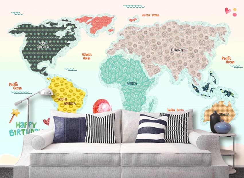 3D Color Map 012 Wall Murals Wallpaper AJ Wallpaper 2